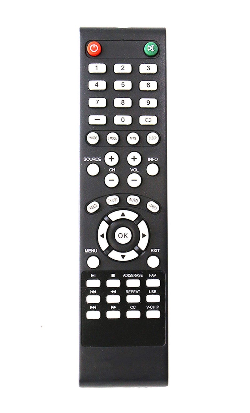 Beyution Replacement Remote Control Fit for Element LCD LED TV ELCFW328 ELCFW329 ELEFS191 ELEFS241 ELEFS321 ELEFT195 ELEFT281 ELEFT326 ELEFW195 ELEFW401A ELEFW5016 ELEFW408 ELEFW504A ELEFW605 - Image 1